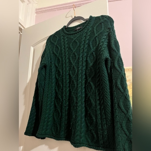 Forever 21 Dark Green Knit Sweater - Picture 2 of 10